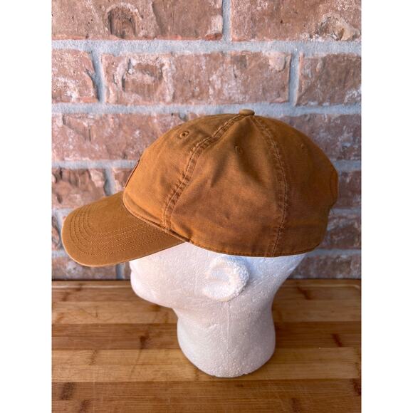 Carhartt Canvas Cap Adjustable Brown Cotton Adult Outdoor Hat Hunting - Picture 2 of 9